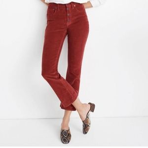 Madewell Cali Demi-Boot Cut Cords Sz 27